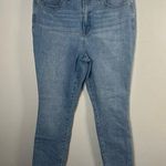 We The Free  People Womens Blue Curvy High Rise Super Skinny Denim Jeans Size 34 Photo 0