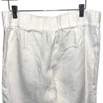 J. Jill Pure Jill Womens Linen Flat Front Cropped Pants White Size Petite Medium Photo 3