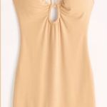 Abercrombie & Fitch NWT  Yellow Fitted Mini Dress Women's Size XL Photo 0