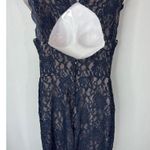 City Triangles Rhinestones & Pearls Sleeve Glitter Lace Mini Dress Sz. 5 (SMALL) Photo 5