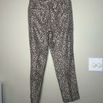 Theory  100% Silk Cheetah Leopard Trouser Pants Cuff Hem 6 Photo 12