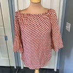 Lascana Berry Multi Printed Off‎ The Shoulder Top Bell Sleeve Boho Size 2 Photo 2