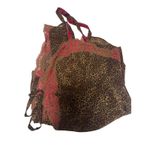 Victoria's Secret Leopard Print Hot Pink Lace/Velvet Trim Babydoll Camisole Sz L Photo 2