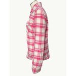 Aeropostale  Large Pink White Plaid Button Up Long Sleeve Shirt All Cotton Trendy Photo 1