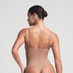 SKIMS Ultimate Body Push Up Thong Bodysuit in Siena, Size Small Photo 4