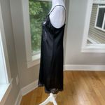 Vintage Black Lace Nylon Slip Dress Size Bust 34 or Small/Medium Photo 1