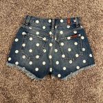 7 For All Mankind Polka Dot Jean Shorts Photo 1