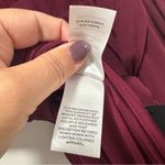 Lulus ‎ Convincing Grace NWT size Small Burgundy Flutter Sleeve Wrap Maxi Dress Photo 10