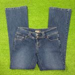 Forever 21 Vintage Y2K  Womens 9 Denim Blue Bootcut Flare Jeans Wide Belt Loops Photo 0