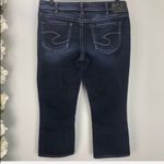 Silver Jeans Silver Aiko Kick Flare Dark Wash Cropped Jeans Sz 30 Capri Photo 2