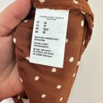 American Eagle  Womens XS Brown Polka Dot Wrap Ruffle Hem Shorts Boho Cottagecore Photo 5