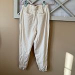 Banana Republic  Rayon Paper bag‎ Jogger Pants Ivory Women’s Size M Medium Photo 2