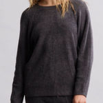 Barefoot Dreams EUC  CozyChic Lite Rib Blocked Pullover Sweater, Carbon, Sz XS Photo 0