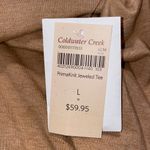 Coldwater Creek  large (14) primaknit jeweled tee with flaw on back shoulder NWT Photo 5