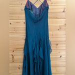 Vintage NWT Morgan & Co Medium Fairycore Mermaid Ethereal Fantasy Prom Gown Blue Photo 10