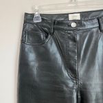 Wilfred The Melina Vegan Black Leather Wide Leg Pants Size 6 Photo 2