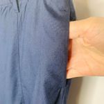 J.Jill Stretch Linen Cropped Pants Navy Blue Sz Medium Photo 5