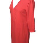 Massimo Dutti Coral V-neck Shift Dress 10 EUC Photo 1
