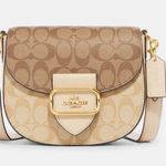 Coach  Morgan Saddle Bag In Blocked Signature Canvas # CH507 Photo 0