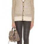 Rag and Bone Gold Laura Alpaca Cardigan Sweater Size L Photo 1