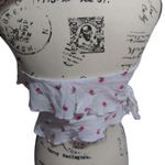 Sky to Moon Asymmetrical Ruffle Tube Top Strapless Backless Bandeau Top Size L White Size L Photo 2