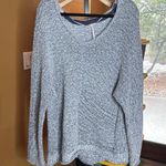 Free People  Bright Lights Sweater in Blue Size XL Photo 3