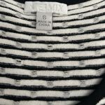 Intermix  Stretchy Knit Bodycon Sleeveless Black White Mini Dress Size Small Photo 2