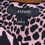 Alfani Womens Stretchy Animal Cheetah Print Sheath Dress Pink Black Large NWT Photo 10