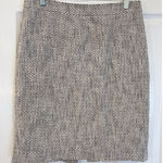 J.Crew J.‎ Crew No. 2 Pencil Skirt Size 6 Beige Black Textured Career Office Photo 0