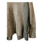 Mystree Women's Grey Angora Blend Chunky Cable-Knit Open front Cardigan L Fur Photo 5