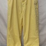 MOTHER THE YOYO RUFFLE GREASER ANKLE PANTS GOLDFINCH size 28 Yellow Photo 0