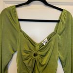 Princess Polly  Olive Green Loriella Long Sleeve Romper Photo 4