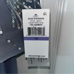 Alex Evenings  Tea Length Jacket Dress Wedding Formal Events Steel Blue SZ 18 NEW Photo 5