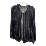 Vintage Beaded Cardigan and Tank Top Set by Patra Black Size 8 Photo 5