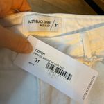 Just Black Nwt  White Denim Frayed Shorts Photo 3