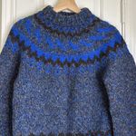 FRON enterprises Icelandic wool fair isle sweater Blue Photo 3