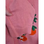Talbots Pink Crew Neck Sweater With Bold Oranges Size 2X Photo 4