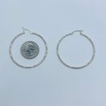 925 Sterling Silver Hoop Earrings Photo 6