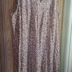 Chadwick's  womens 2x linen rayon blend maxi floral print sleeveless dress Photo 0