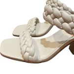 Dolce Vita Natie Woven Heeled Sandals Ivory White Size 10 Photo 3