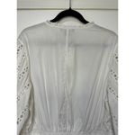 Something Navy Women's Size XXL Long Sleeve Dress White Eyelet Cinch Waist NWT Photo 10