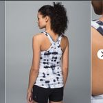 Lululemon  Studio Racerback Ghost Weave White Black Size 6 Photo 2