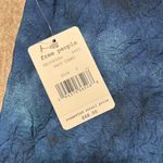 Free People NWT sz 2 tie dye blue mini skirt crinkle fabric side zip silky flowy Photo 2