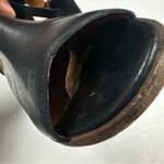 Madewell Ankle Booties Womens 7 Pierce Open Toe Black Leather Buckle Boots Photo 6