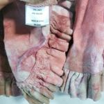 For Cynthia  Linen Blend Women's Linen Tie Dye Top Boho Neutral  Size S Photo 4