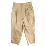 Madewell  Pants Womens 4 Tan Balloon Pleated Adjustable Tabs Modern Preppy NEW Photo 1