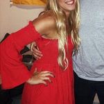 Kohls Red Boho off the shoulder Dress Photo 0