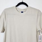 Old Navy  Cream Short Sleeve Mini T-Shirt Dress NWT Size Small Mini Cream Dress Photo 1