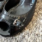 Fendi Women’s‎ Vintage Patent Leather Peep Toe Heels Size Italian EU 39 / US 9 Photo 4