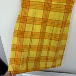 Y2K Plaid Sundress Sz XS Yellow Orange Preppy Clueless Photo 6